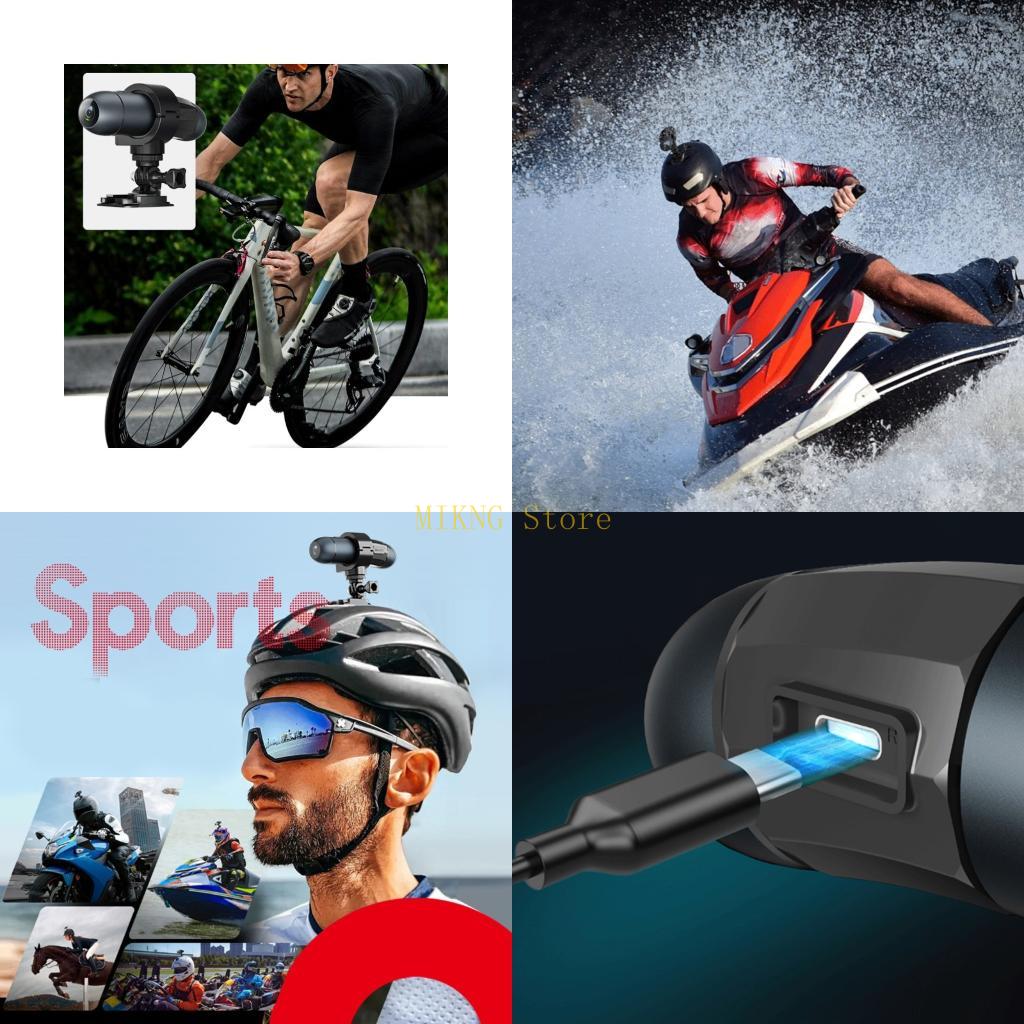 Mountain Biking Helmet - 4K 야외 액션 카메라 산악 자전거