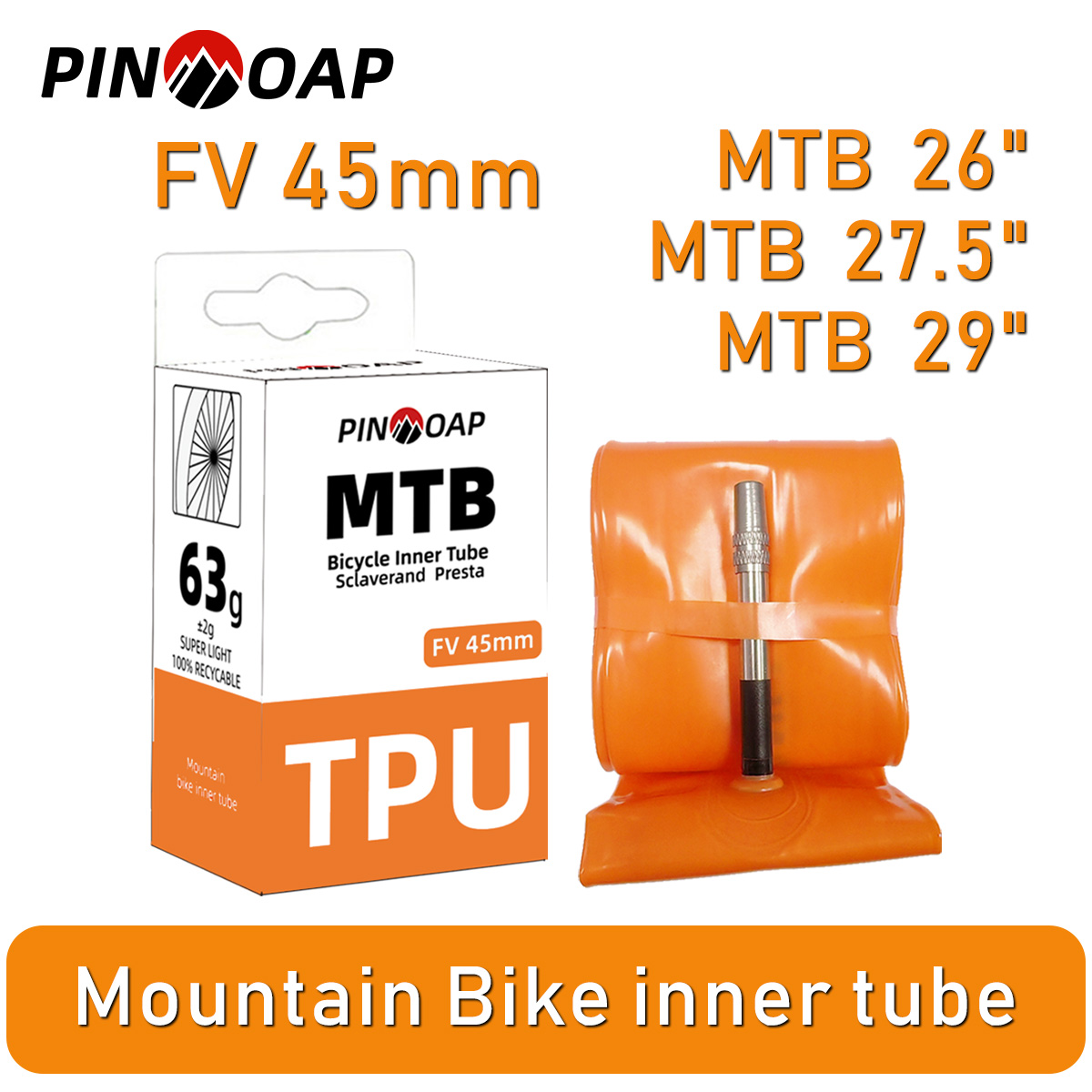 Mountain Biking Youtube - PINMOAP 산악 자전거 이너 튜브 45mm