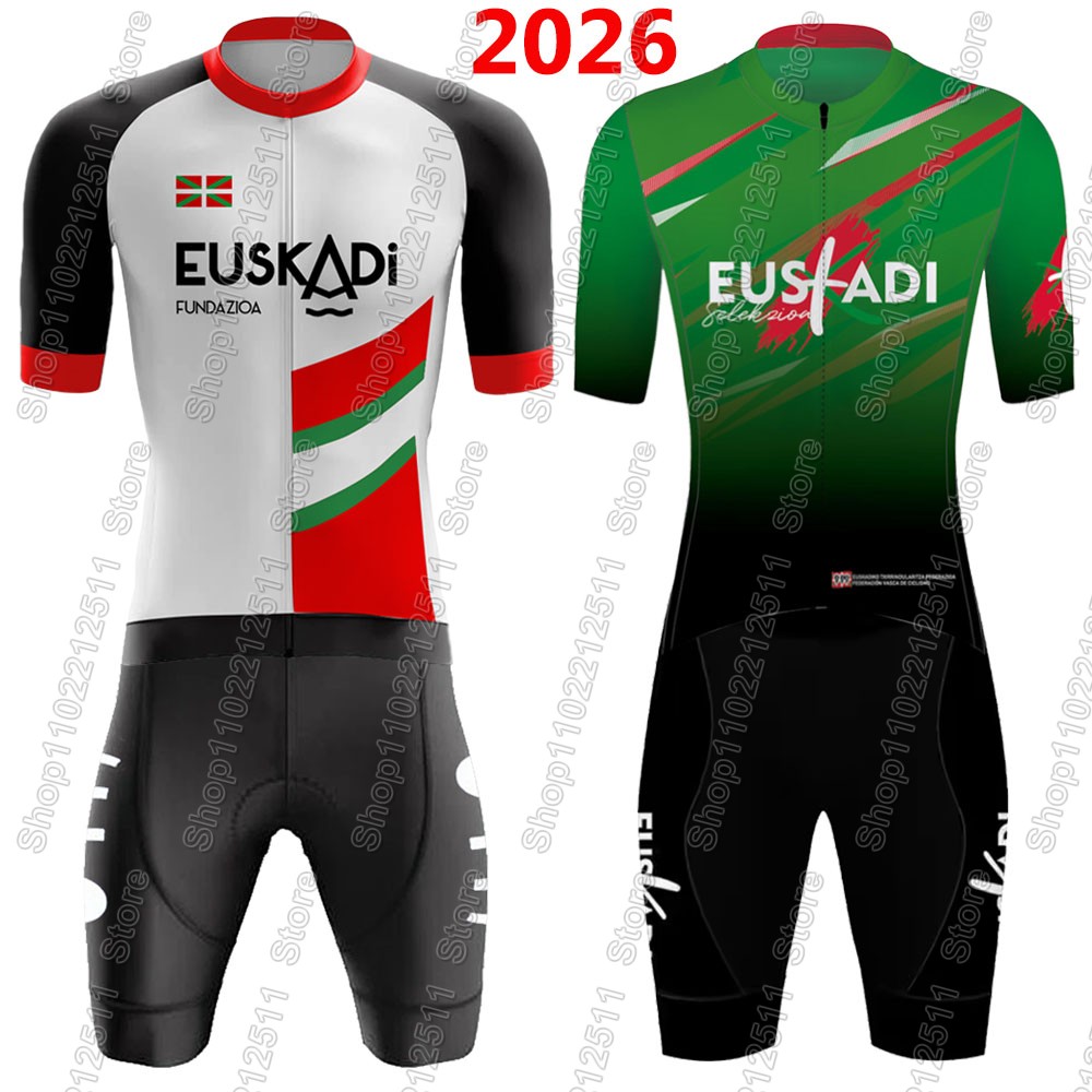 Mountain Biking Pants For Men - Euskadi 팀 사이클링 저지 2026 세트