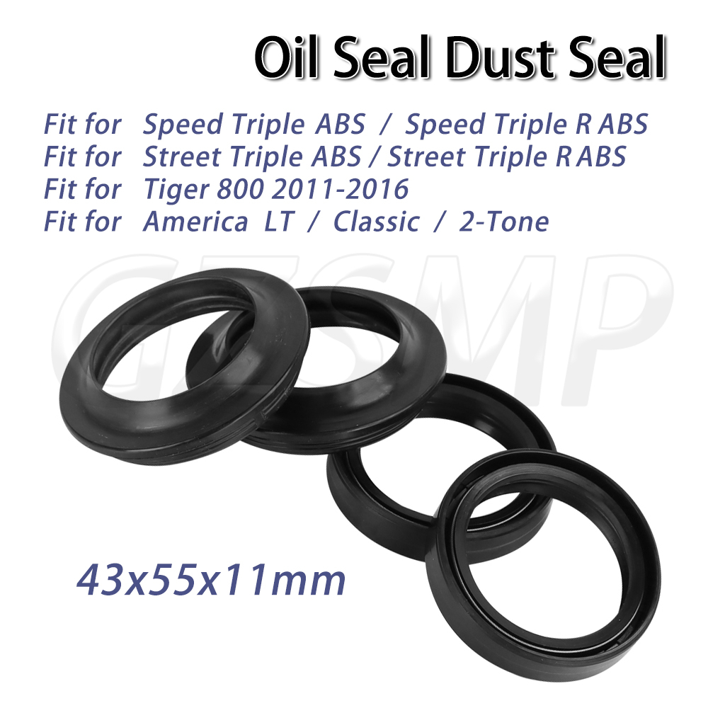 Fork Oil Seal - 43X55X11mm 오일 더스트 씰 오토바이 프론트
