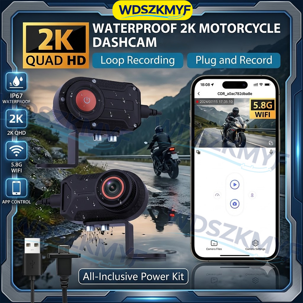 Mountain Biking Helmet - 2K 30fps 오토바이 블랙박스 DVR 캠코더