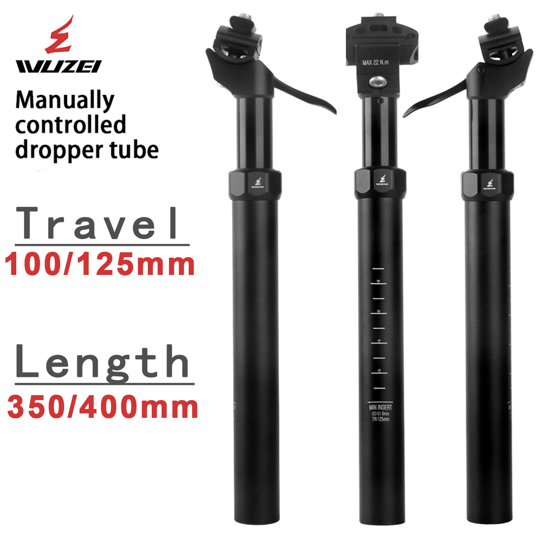 Dropper Post Remote - WUZEI MTB 수동 제어 드롭퍼 시트