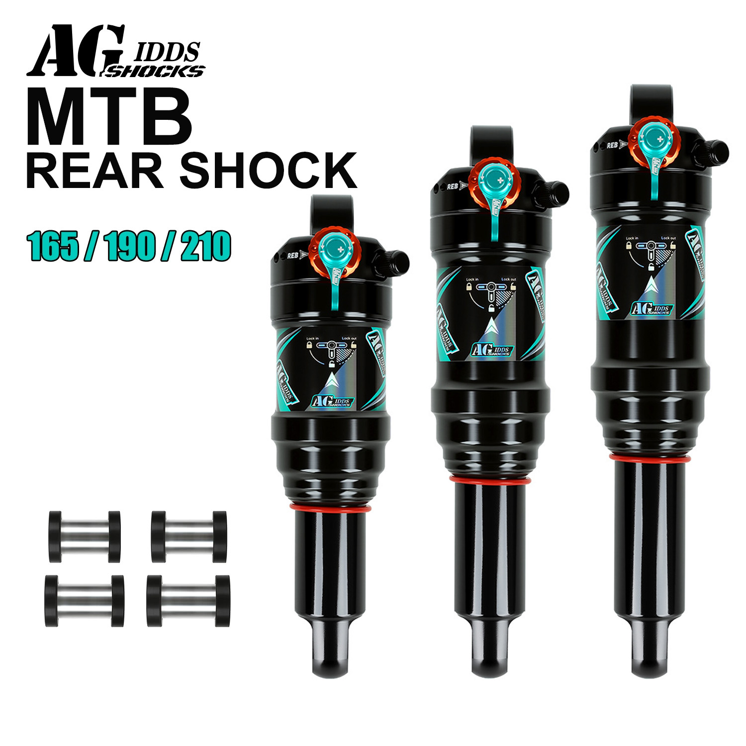 AGSHOCKS MTB 리어 쇼크 자전거 165/190 - Mountain Biking Downhill 리뷰 및 가격