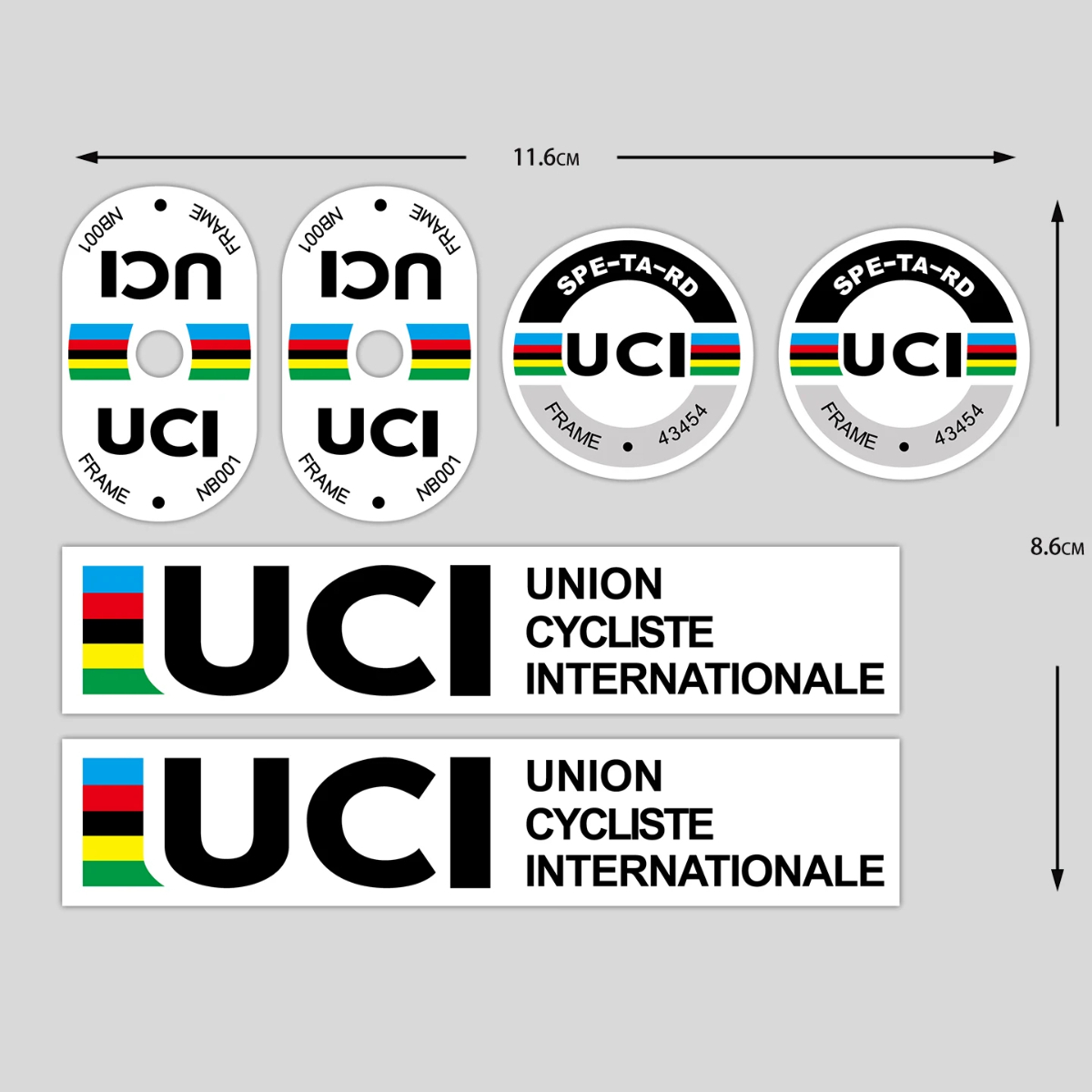 UCI 사이클링 프레임 스티커 내구성 있는 비닐 자가  - Mountain Biking Helmet 리뷰 및 가격