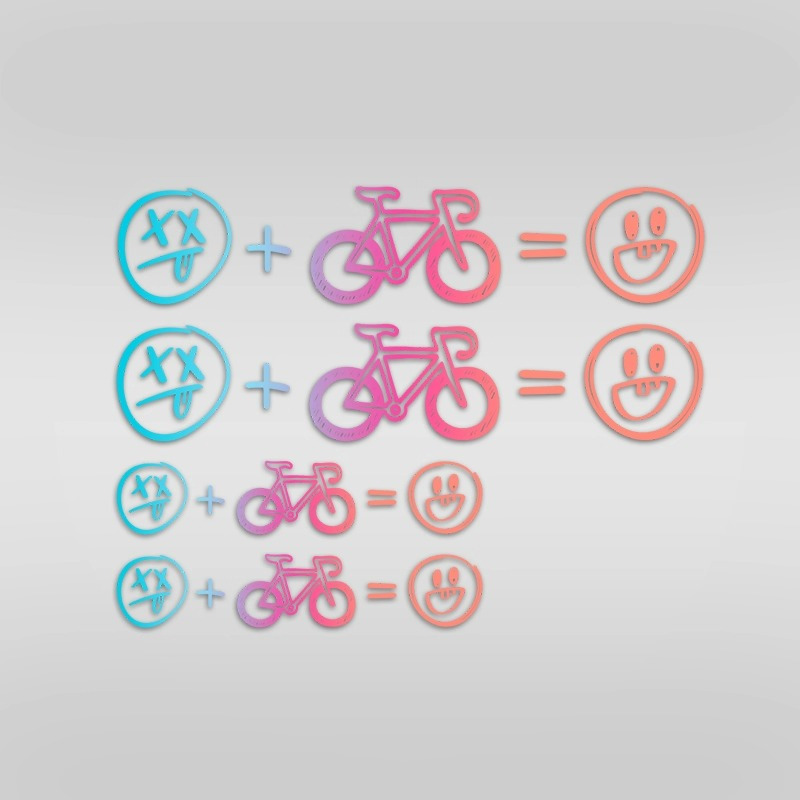 4pcs 해피 페이스 자전거 스티커 스마일 데칼 MTB - Mountain Biking Helmet 리뷰 및 가격