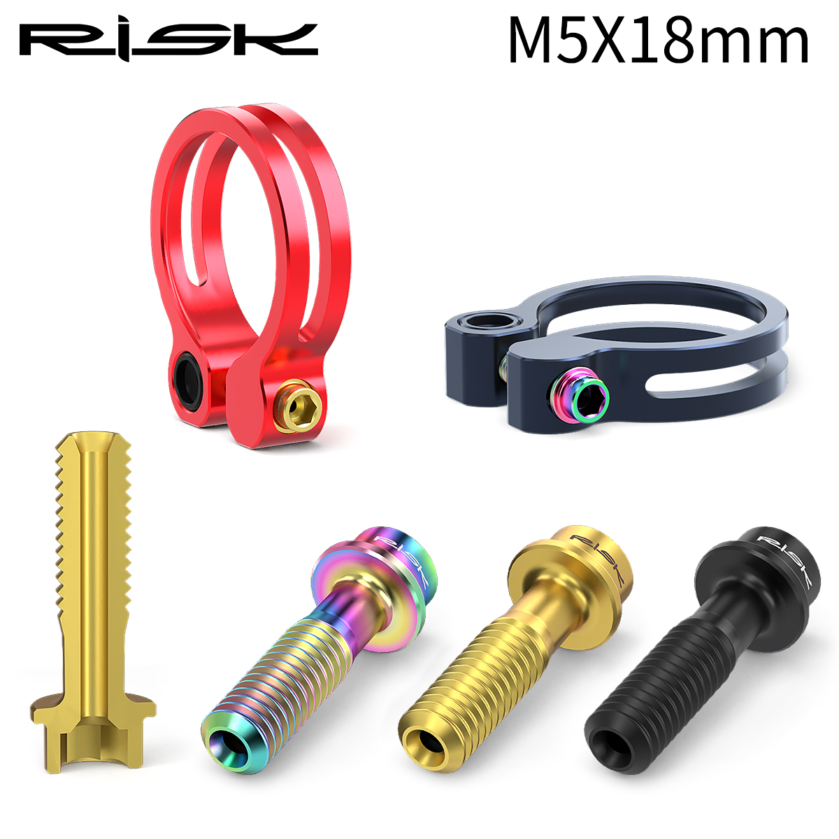 RISK M5x18mm 시트 나사 산악 자전거 티타늄  - Mountain Biking Youtube 리뷰 및 가격
